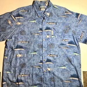 Columbia Fishing Short Sleeve Button Up